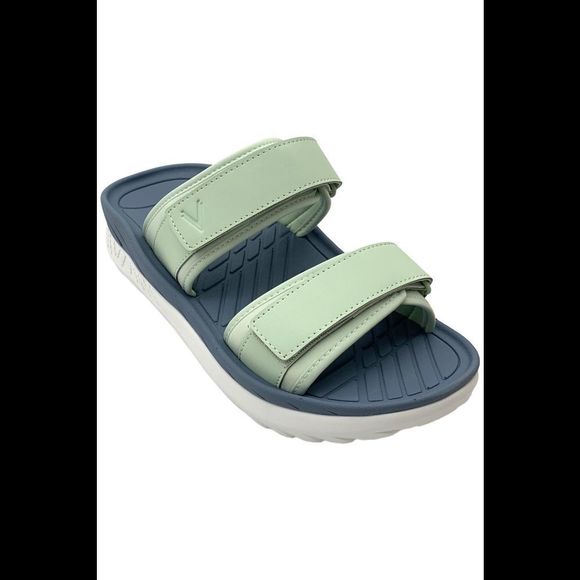 Vionic Women's Renewal Slip-On Slide Sandals Blue Mist - Medium - Picture 1 of 3